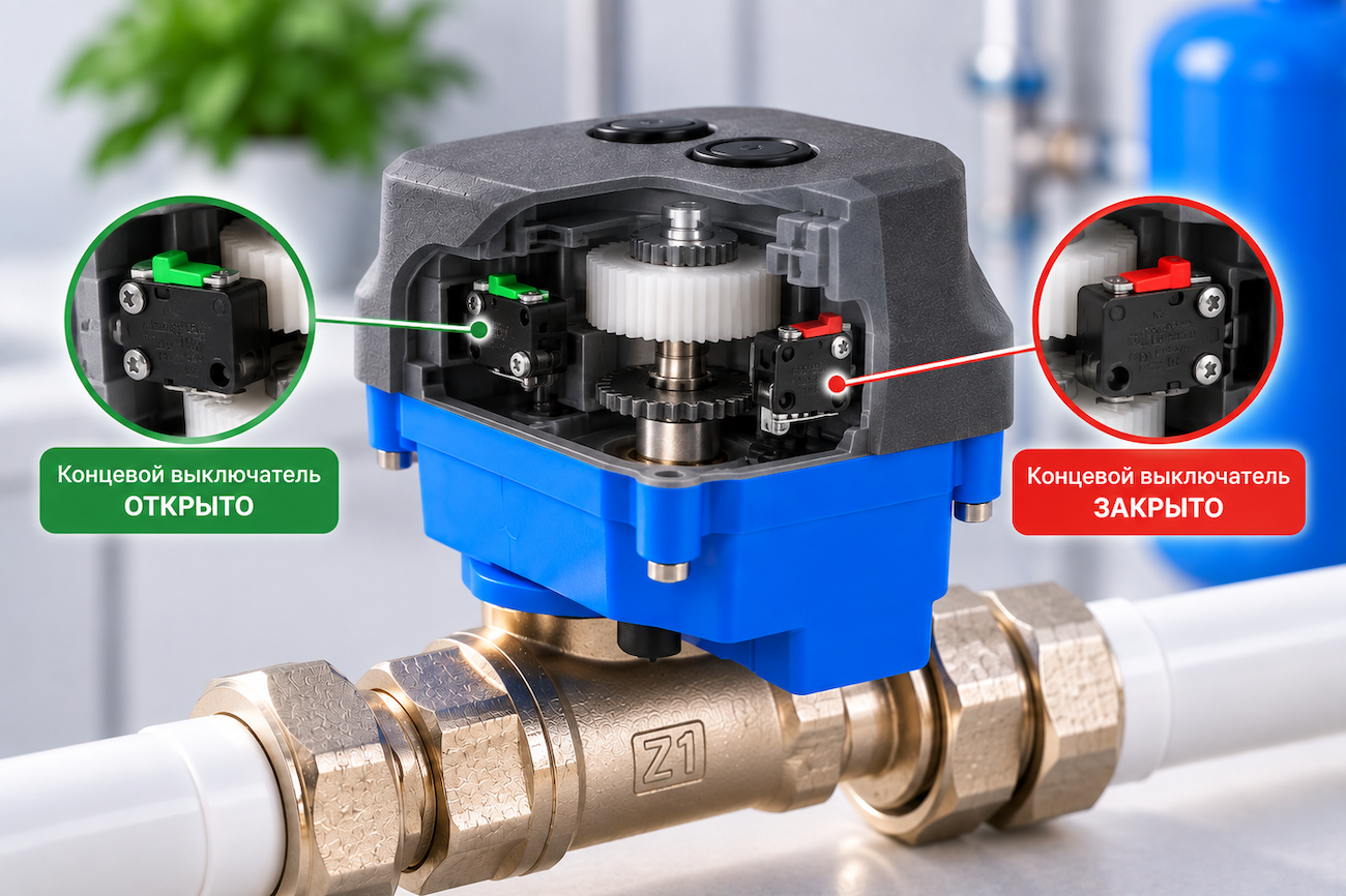 Концевые выключатели открытого и закрытого положения Smart Valve