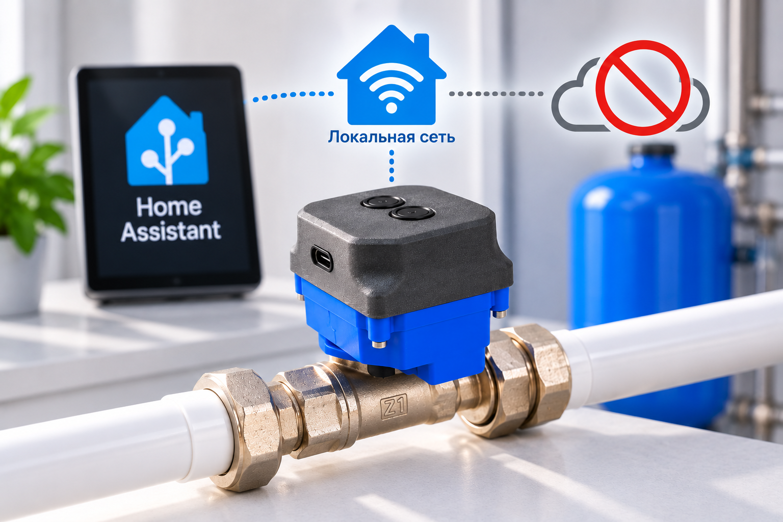 Smart Valve — локальное управление через Home Assistant без облачных сервисов